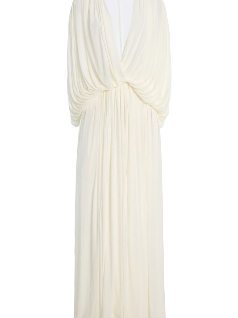 DEME white Draped V-Neck Maxi Dress Rori NWOT - Picture 5 of 7